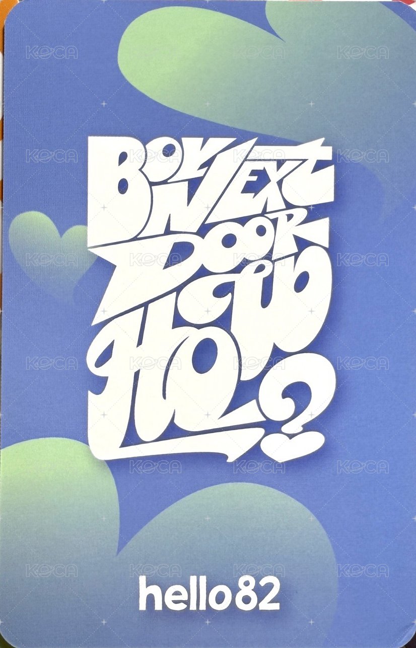 HOW? hello82 la 1.0 簽售卡 6 背面