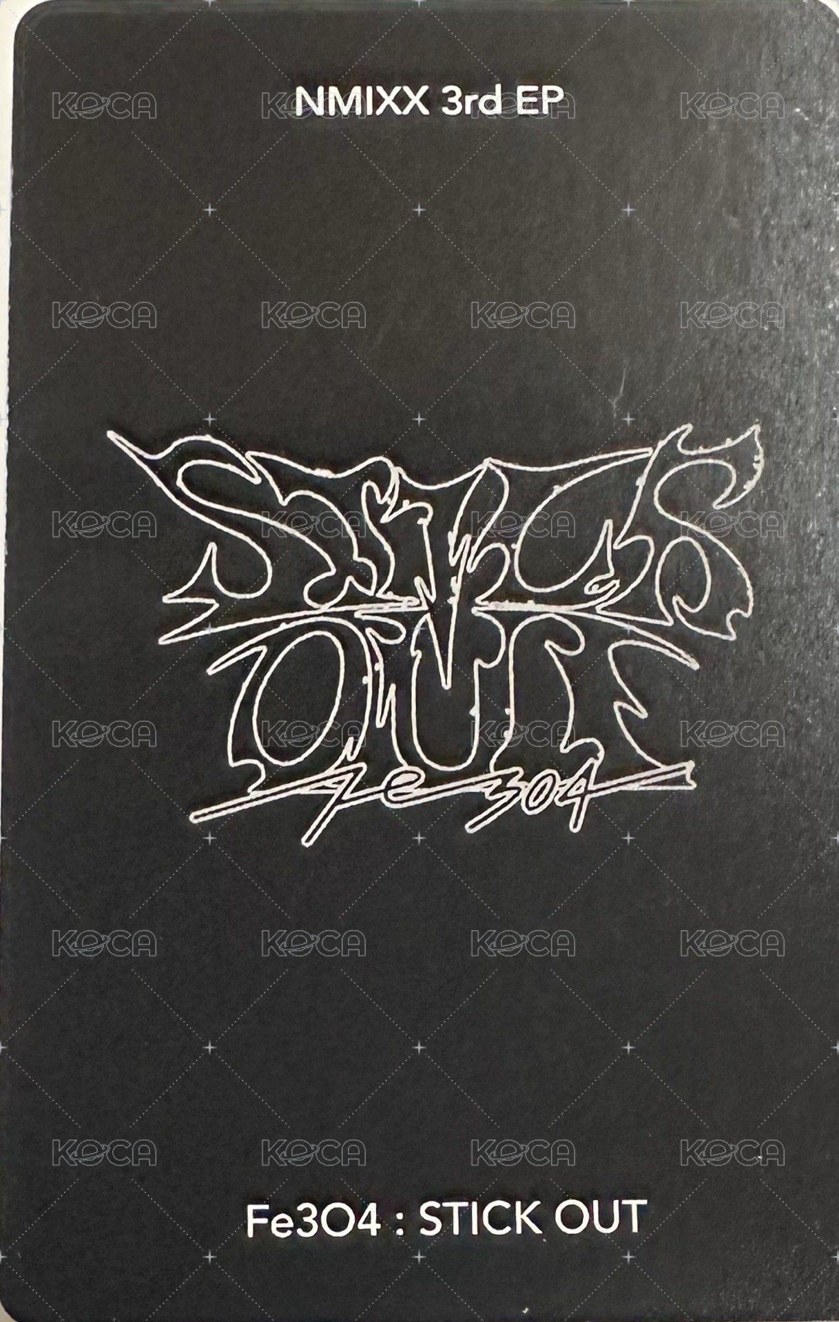 STICK OUT jyp 2.0  簽售卡 set benefit 背面