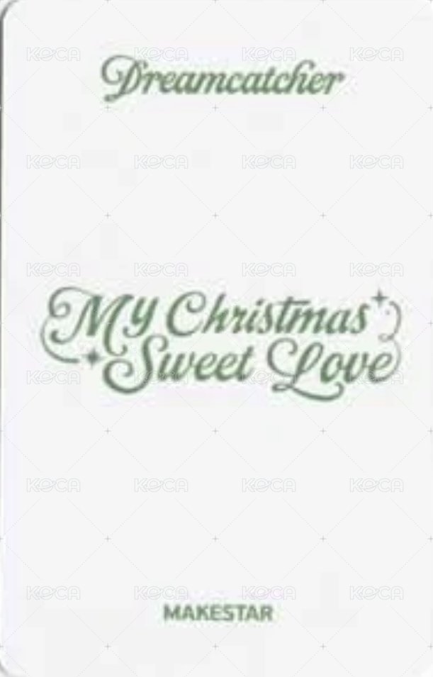 聖誕單曲專輯 ms 2.0 幸運卡 D ver. 背面