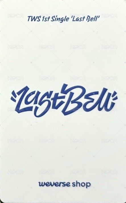 Last Bell wvs 直播卡 耳罩 背面