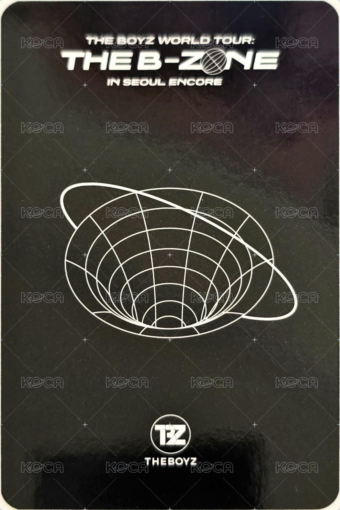 THE BOYZ WORLD TOUR : THE B-ZONE IN SEOUL ENCORE 周邊卡 髮圈絲巾 背面