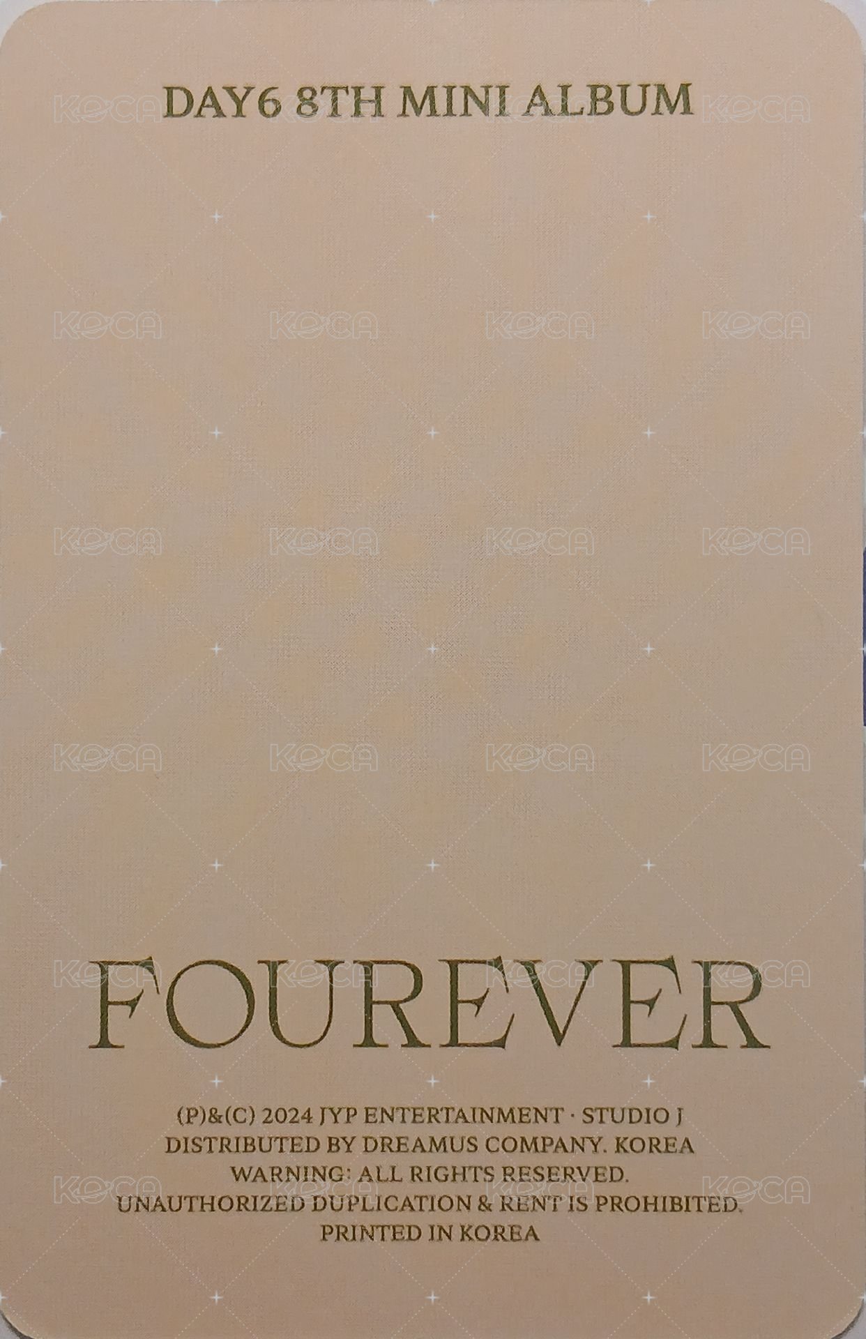 迷八 專輯卡 電子專卡 背面