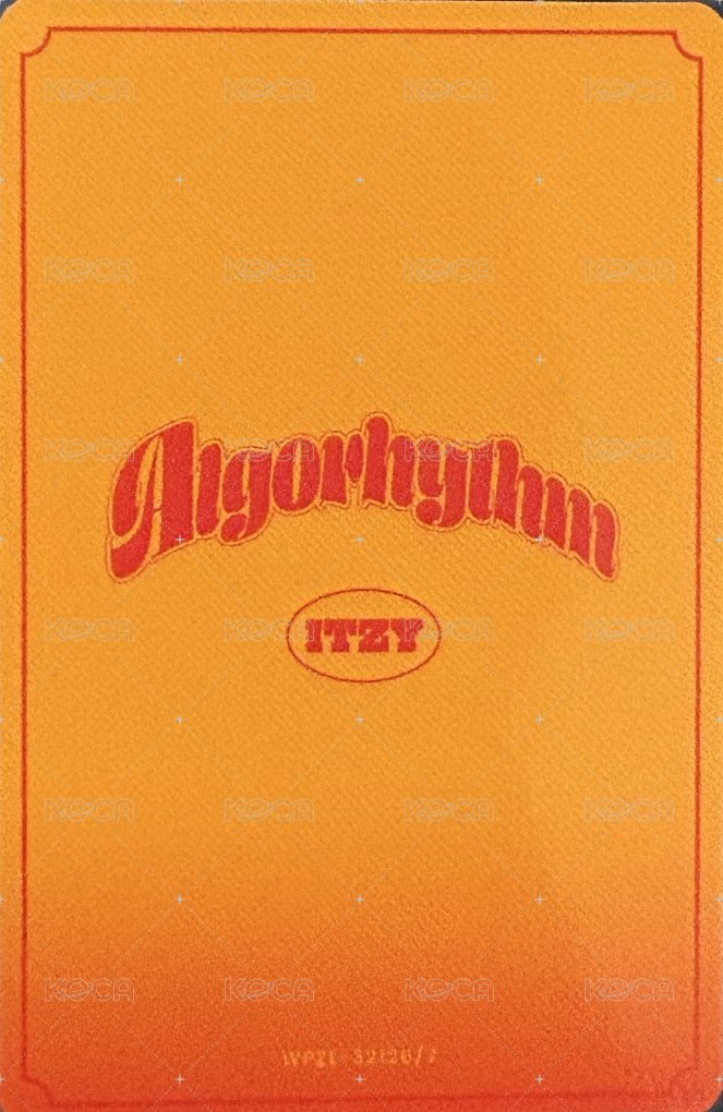 Algorhythm 專輯卡  背面