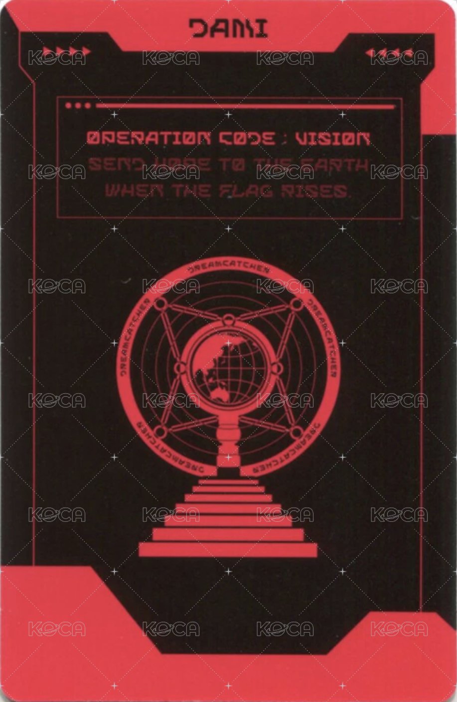 迷你七輯 專輯卡 特務卡 背面