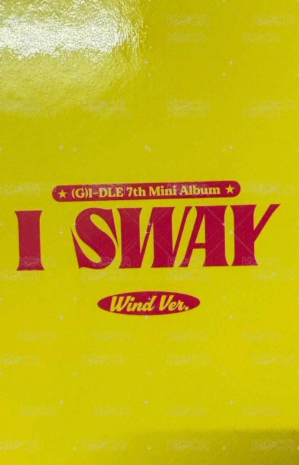 I SWAY 專輯卡 I SWAY (WindVer)專輯小卡 背面