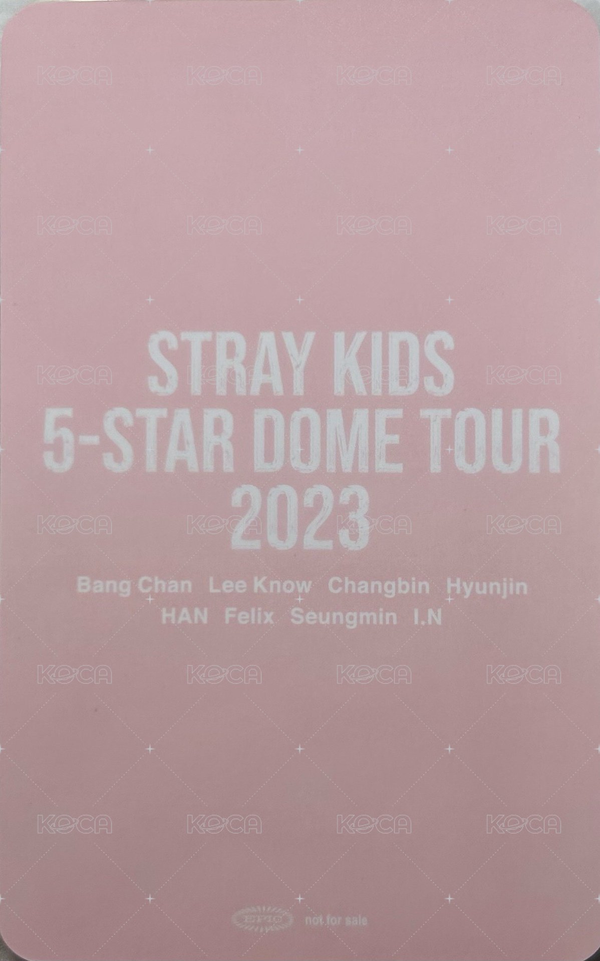 1st 日本巨蛋巡迴 入場卡 / 場限卡 東京 10/28 背面