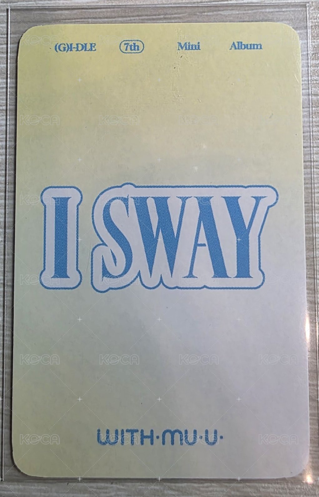 I SWAY wm 2.0 簽售卡  背面
