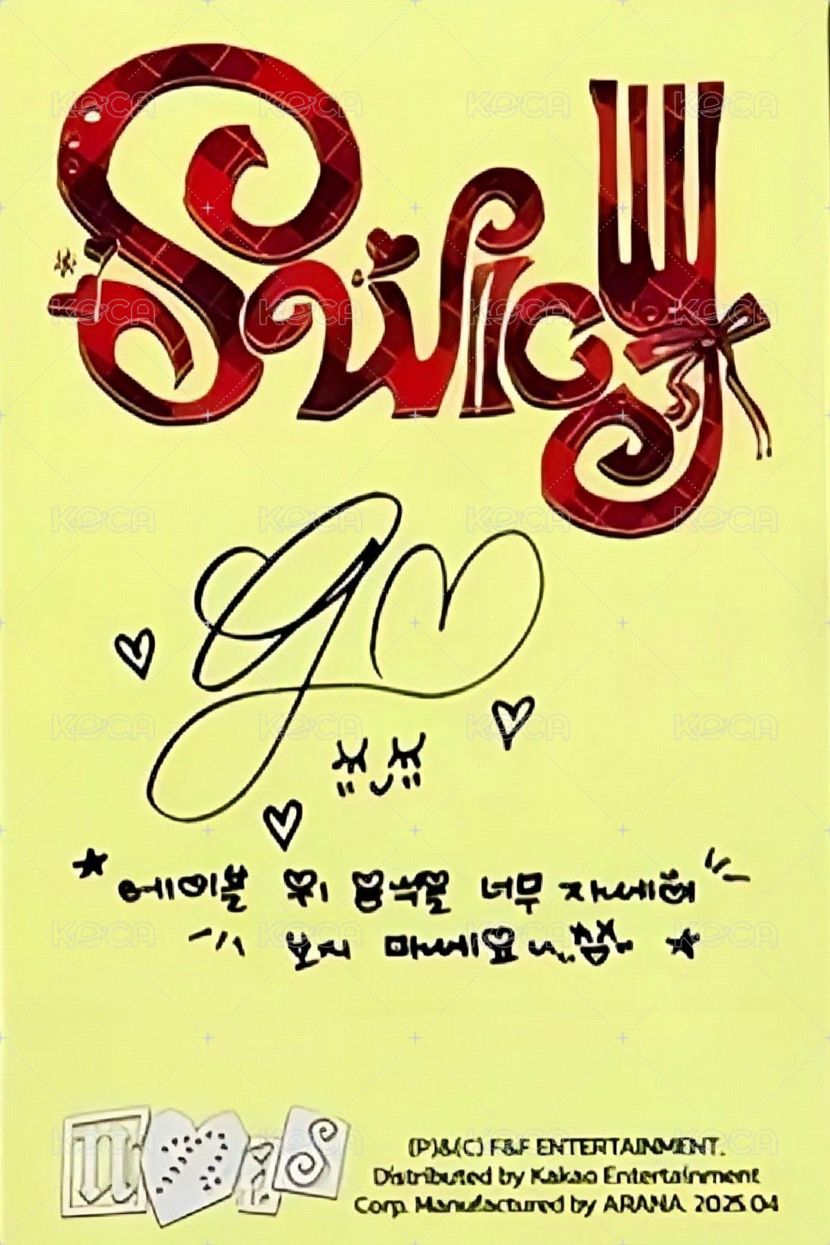 SWICY 專輯卡 ver.A 背面