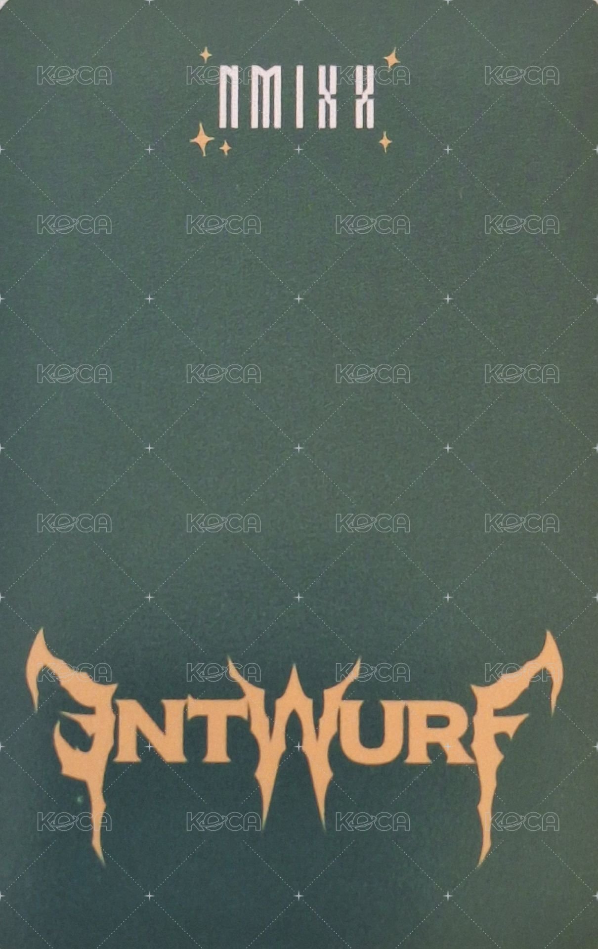 ENTWURF sw 線上 3.0 幸運卡 藍衣比心薛 背面