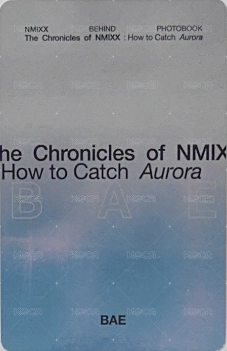 極光寫真 周邊卡 固配 背面