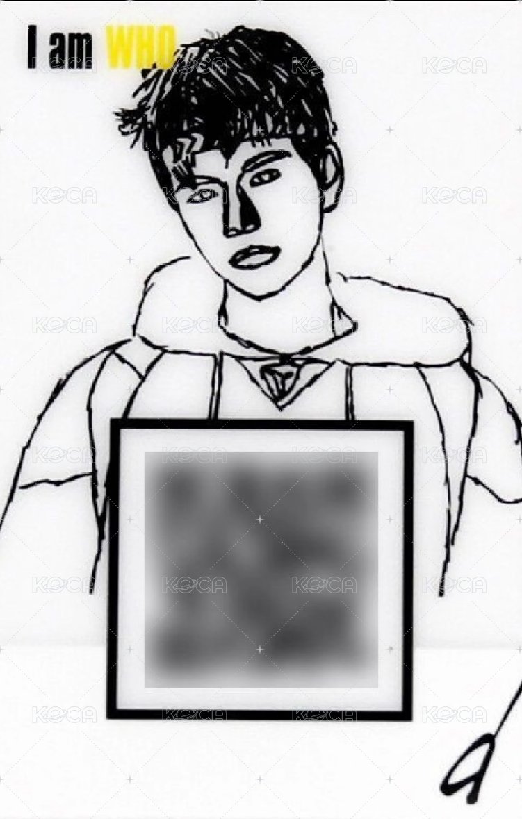 I am WHO 專輯卡 自畫像 正面