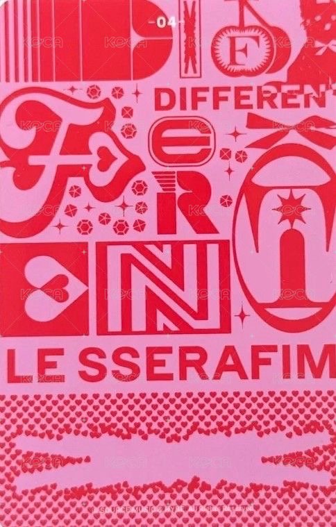 DIFFERENT 隨機卡  背面