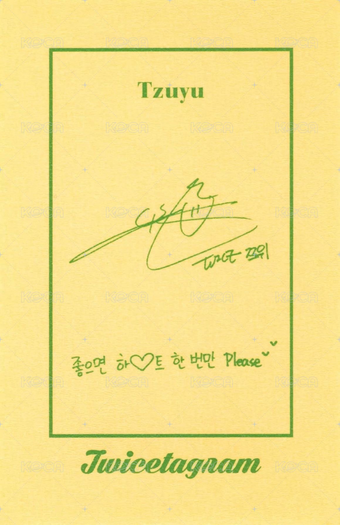 Twicetagram 專輯卡  背面