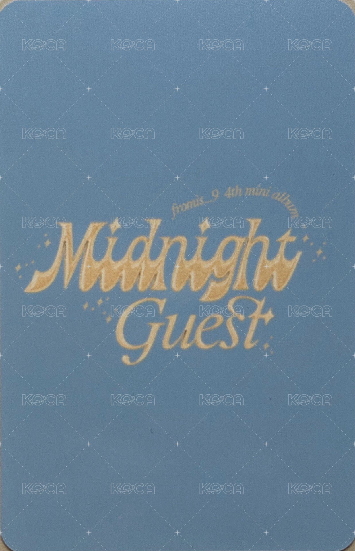 DM 專輯卡 Before Midnight ver. 背面