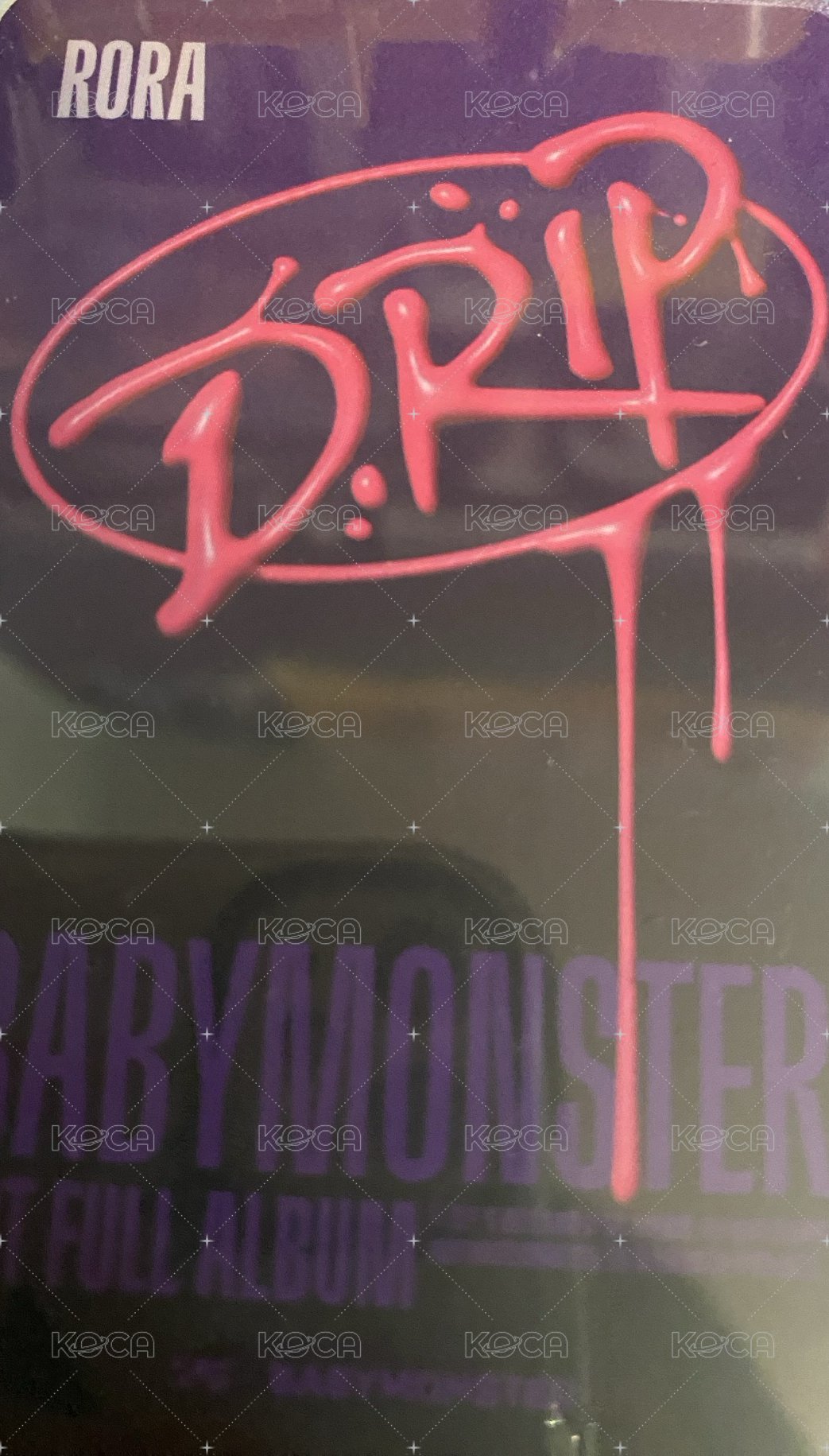 DRIP 打歌卡 b ver 背面