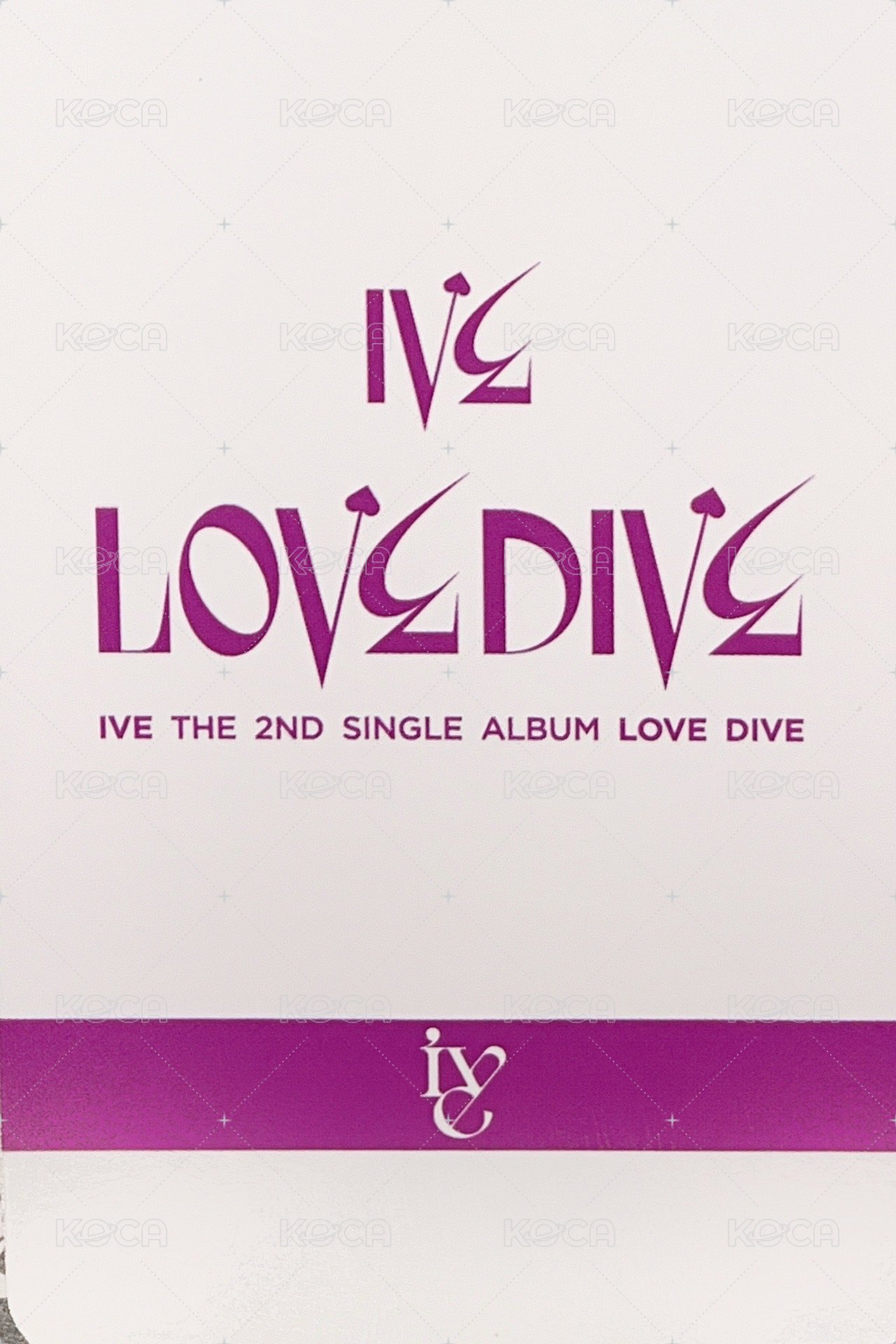 LOVE DIVE 楠藝 簽售卡 1.0秋 背面