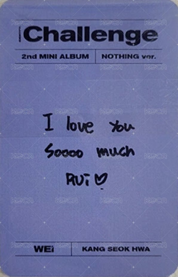 迷你二輯 專輯卡  背面