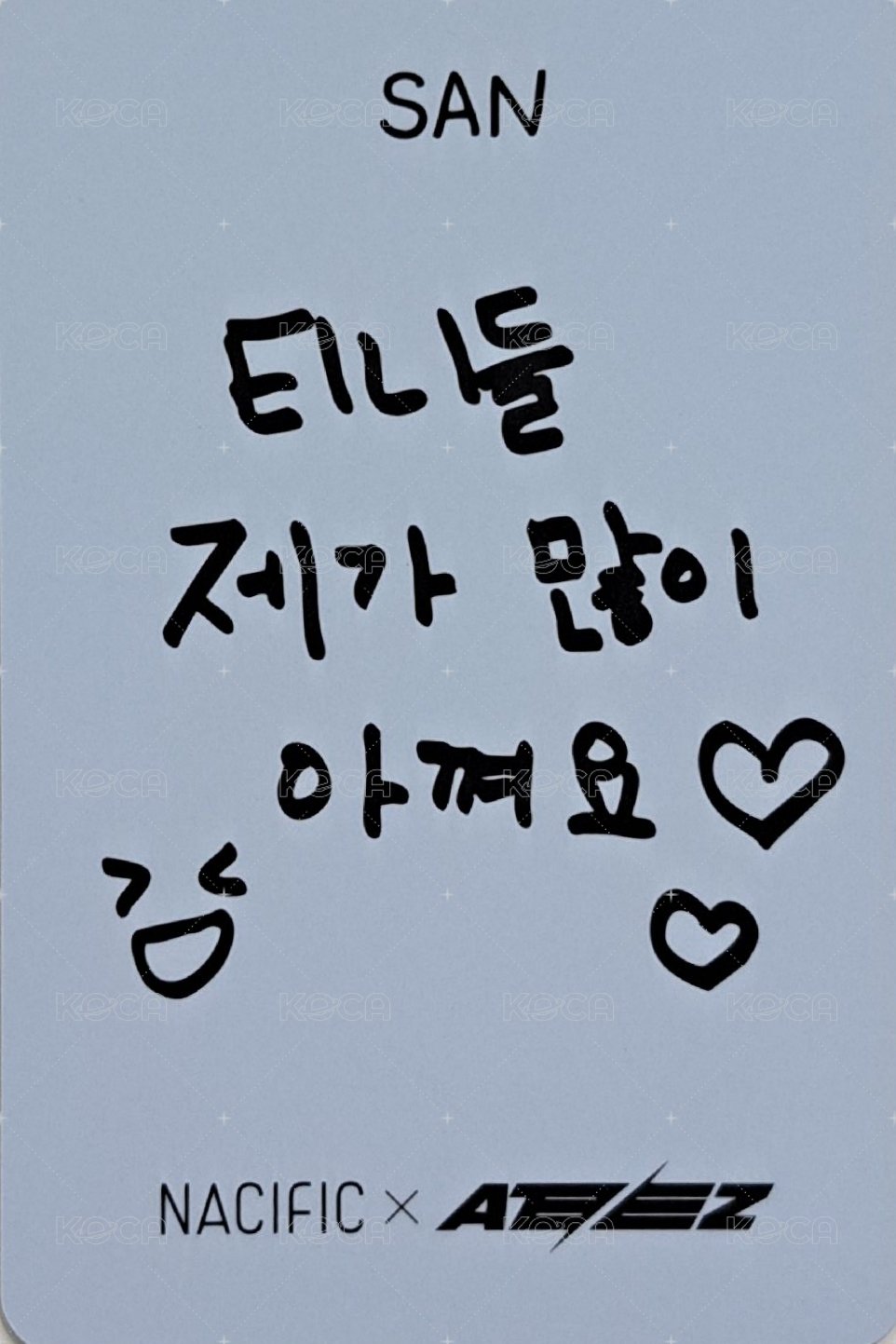 NACIFIC 代言卡 10.0 背面