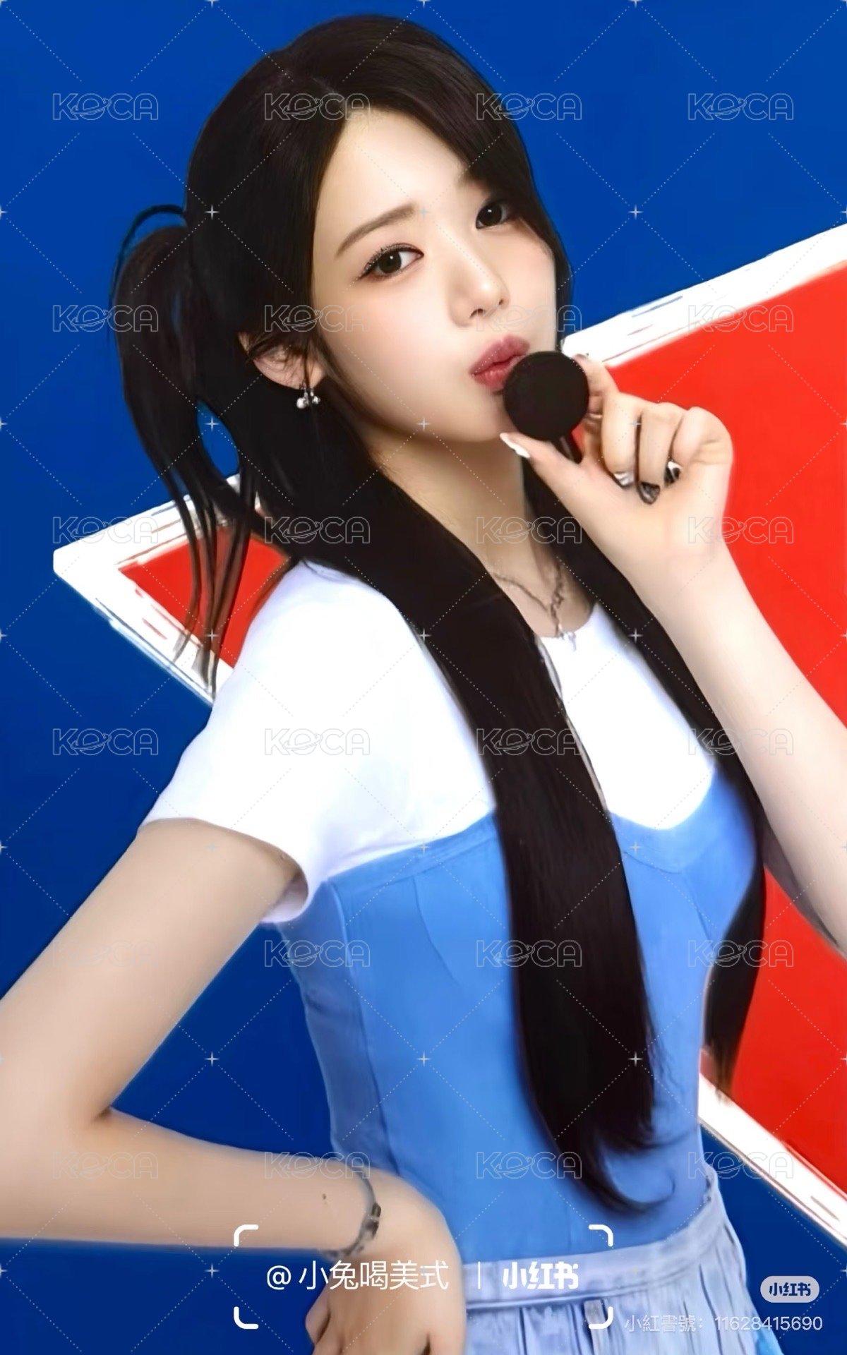 代言卡 oreo代言卡茶 正面