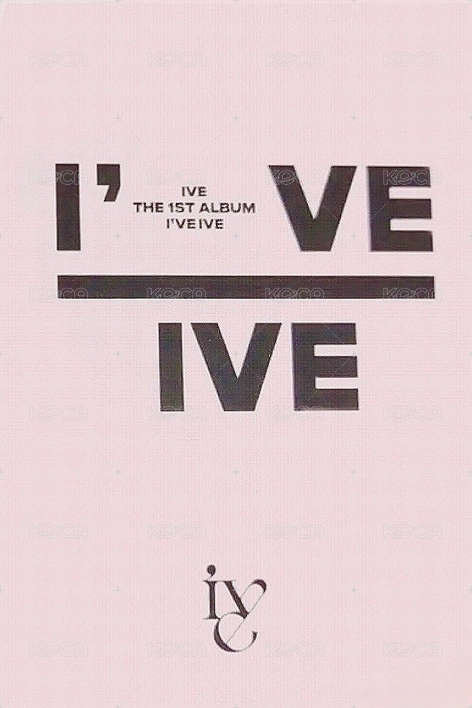 I've IVE am 簽售卡  背面