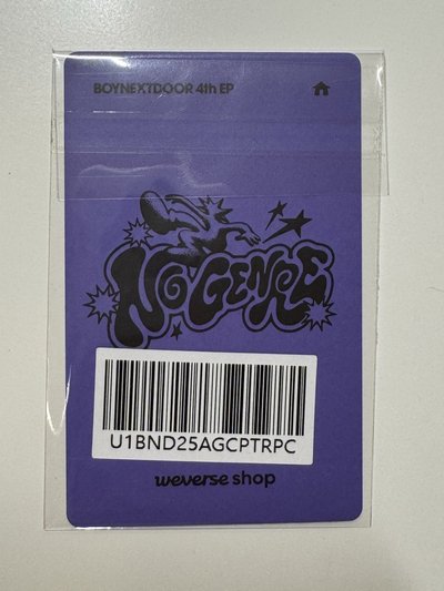 Riwoo No Genre wvs 單封 特典卡 