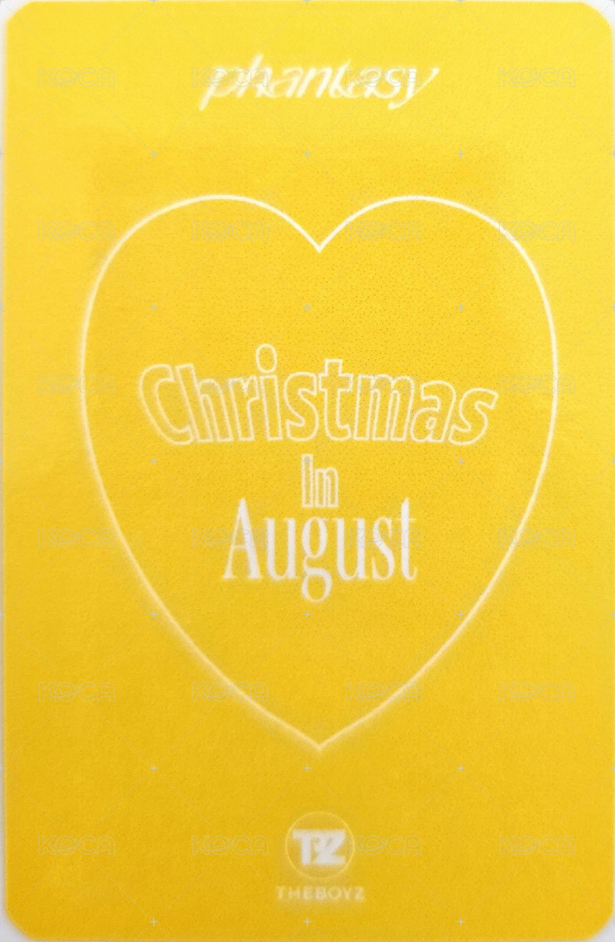 THE BOYZ 2ND ALBUM PHANTASY POP-UP STORE 周邊卡 串珠項鍊 背面