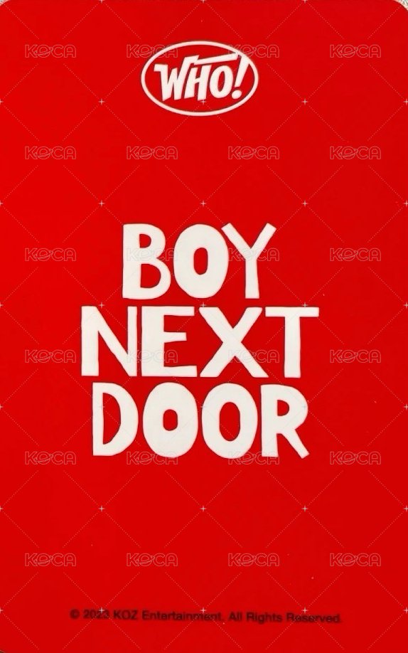 WHO! km蝦皮 簽售卡 4 背面