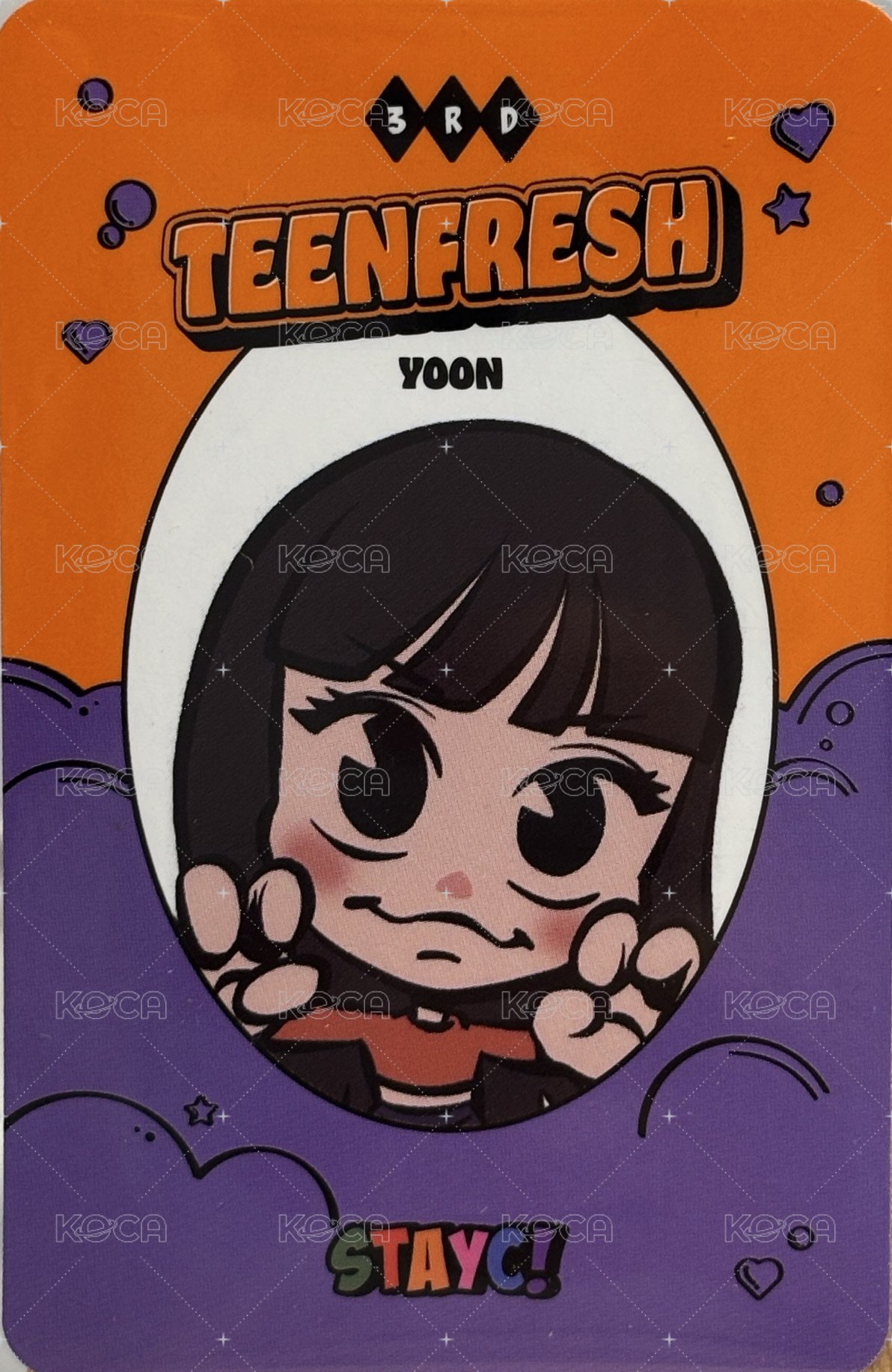 Bubble 專輯卡  背面