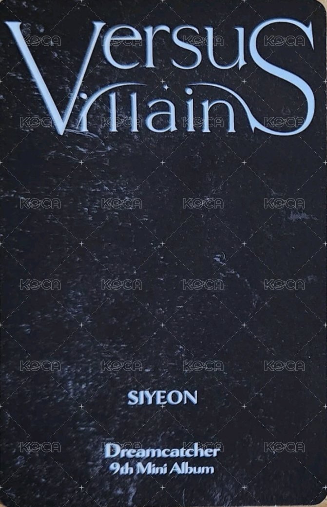 迷你九輯 專輯卡  背面