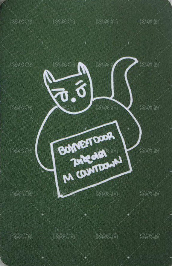 mc 入場卡 / 場限卡 綠衣 背面