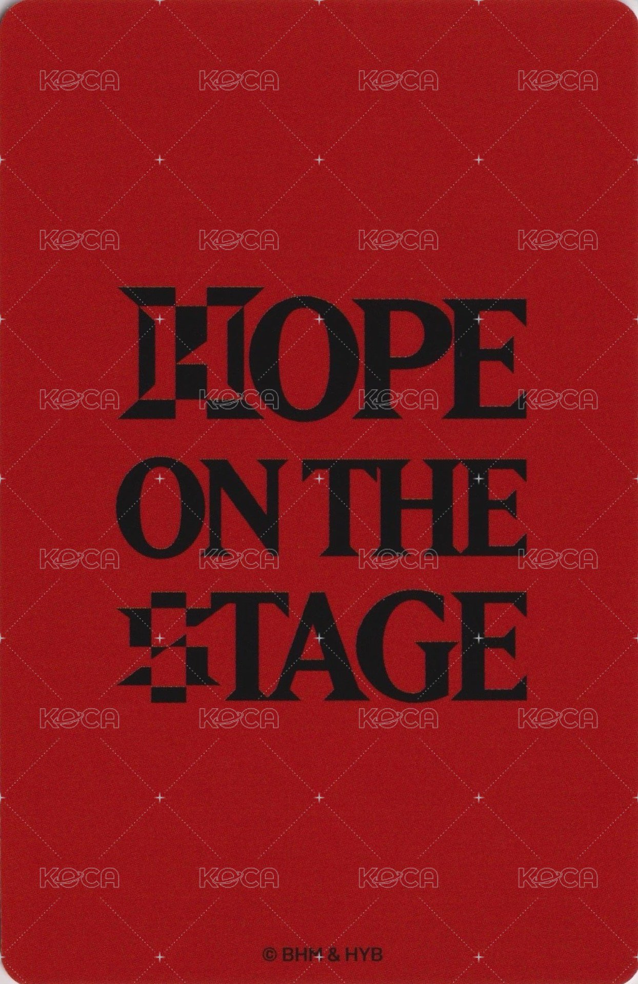 HOTS Tour 周邊卡 Japan C版(1/3) 背面