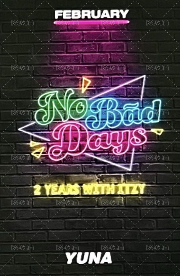 NO BAD DAYS 周邊卡 二月 背面