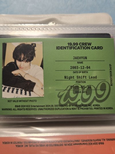 boynextdoor id卡一套