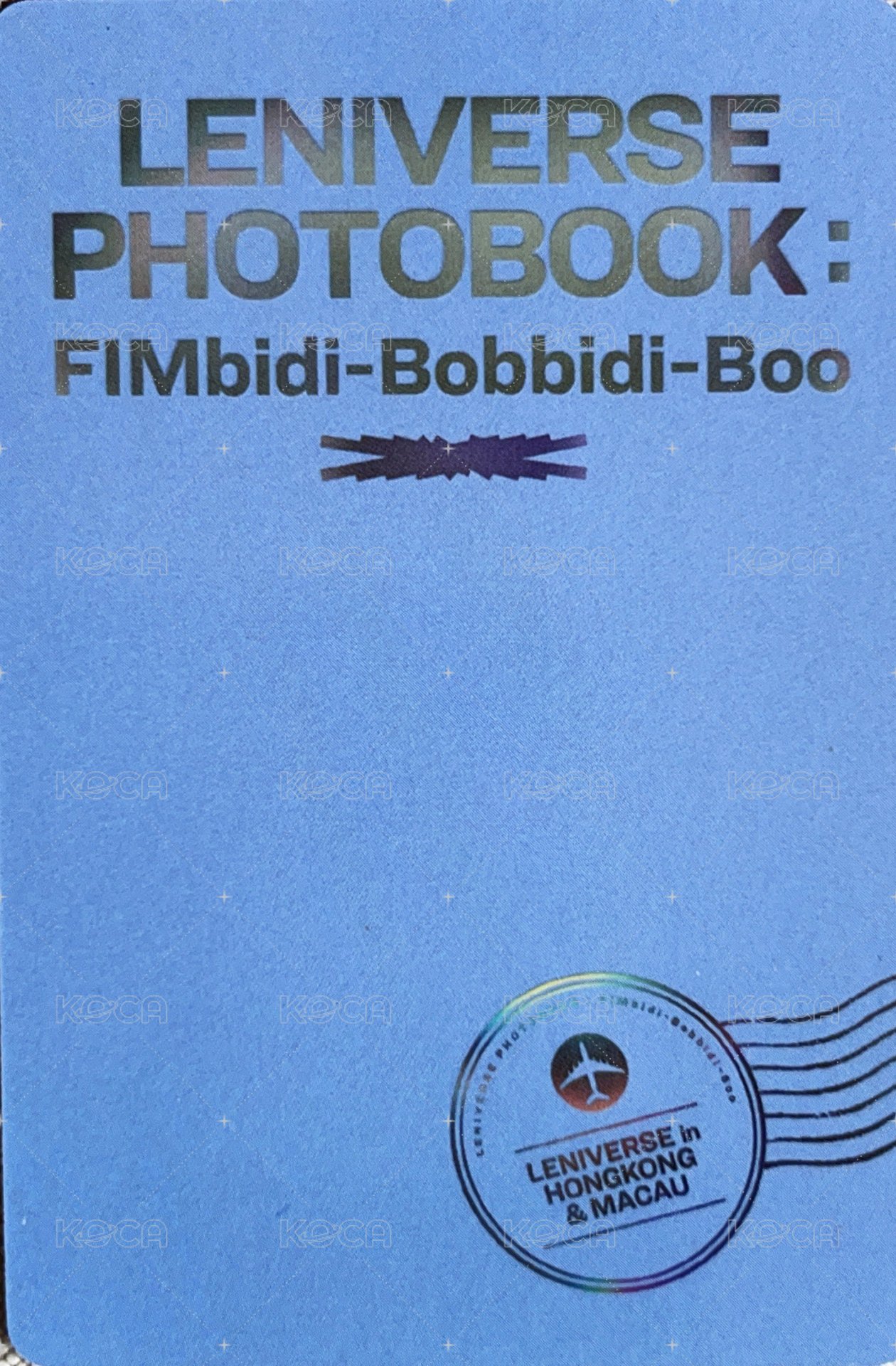 LENIVERSE PHOTOBOOK : FIMbidi-Bobbidi-Boo 周邊卡  背面