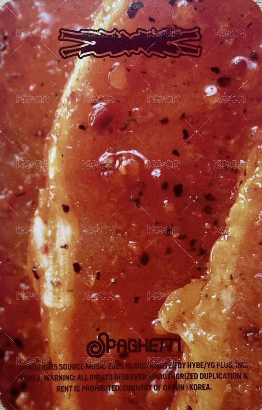 SPAGHETTI 專輯卡 vol.3 背面