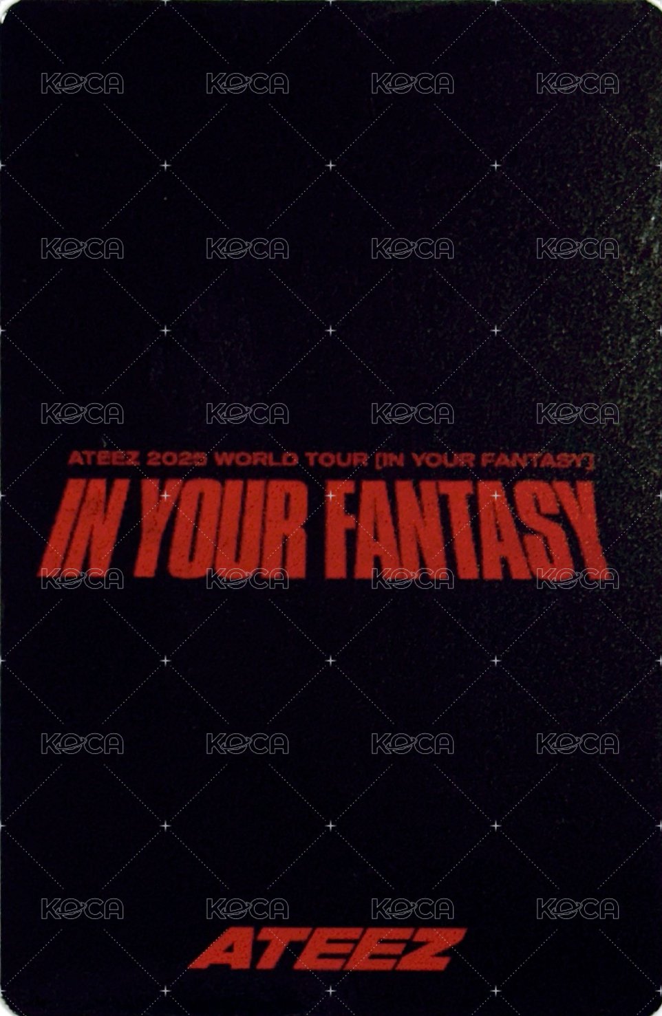 IN YOUR FANTASY 隨機卡 日本場周 背面