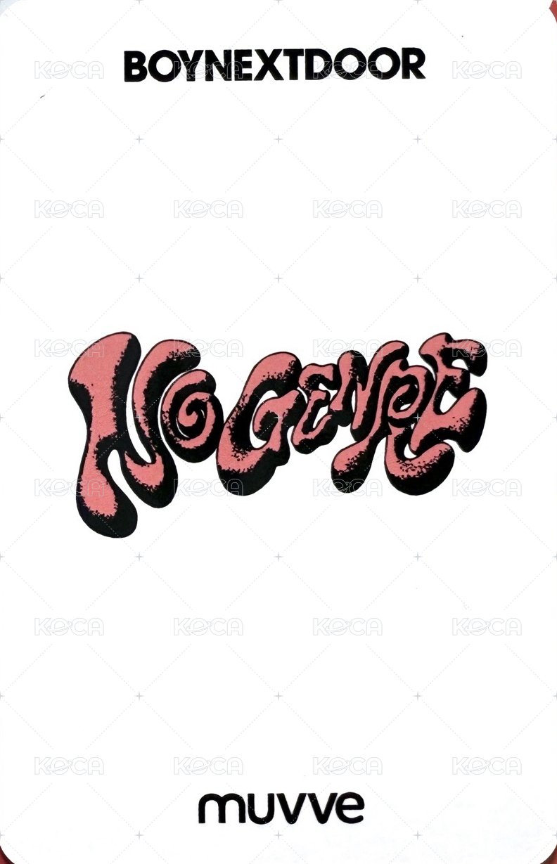 No Genre mu 2.0 幸運卡  背面