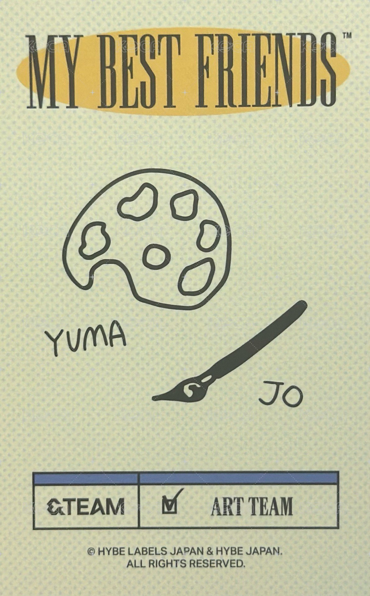 2024年曆 年曆卡 雙人卡 Jo&Yuma 背面