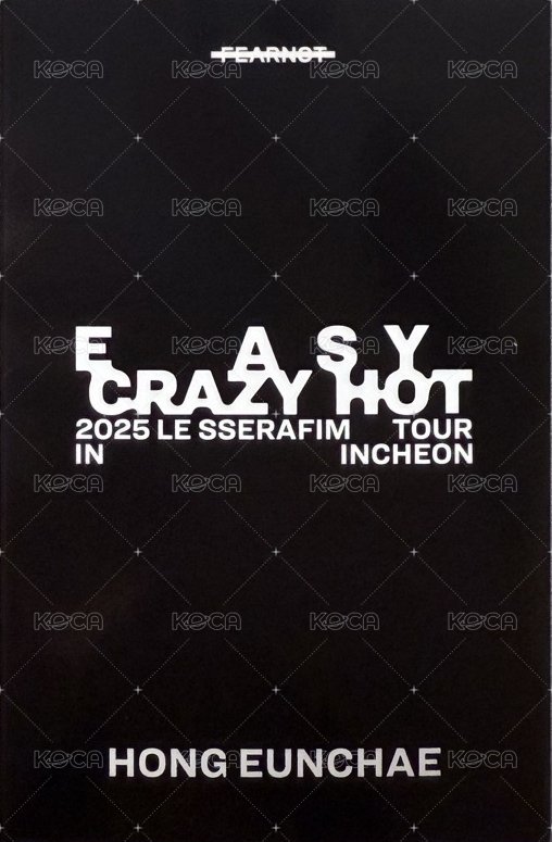 25‘巡迴 入場卡 / 場限卡 仁川zone 背面