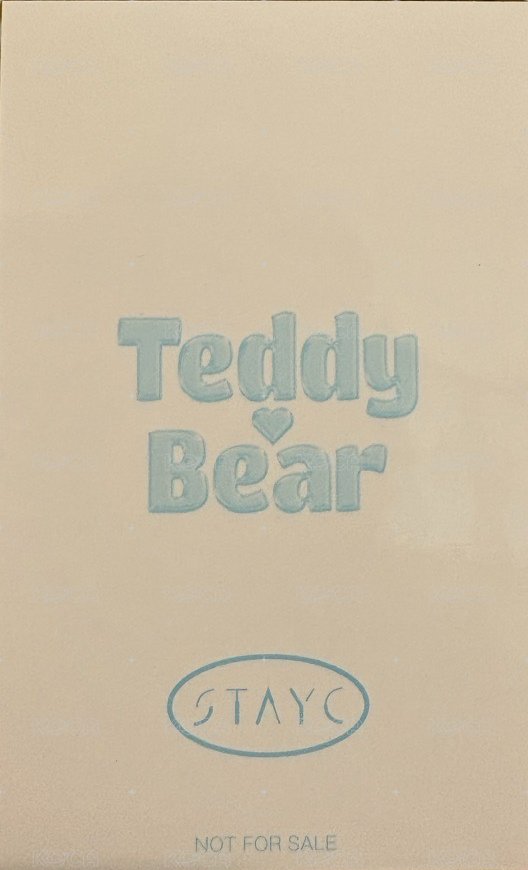 泰迪熊 日版 YT 特典卡 TEDDY BEAR 日專 勾 背面