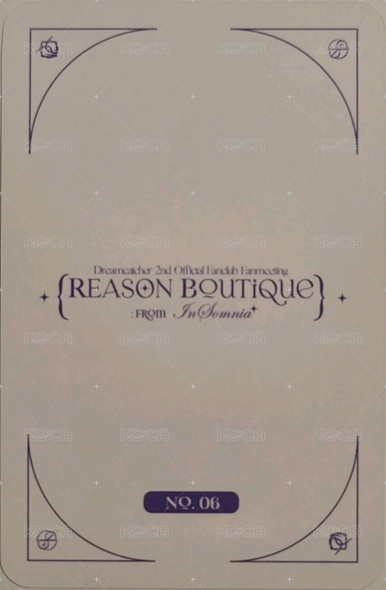 二期會員粉絲見面會 隨機卡 卡包卡 06 背面