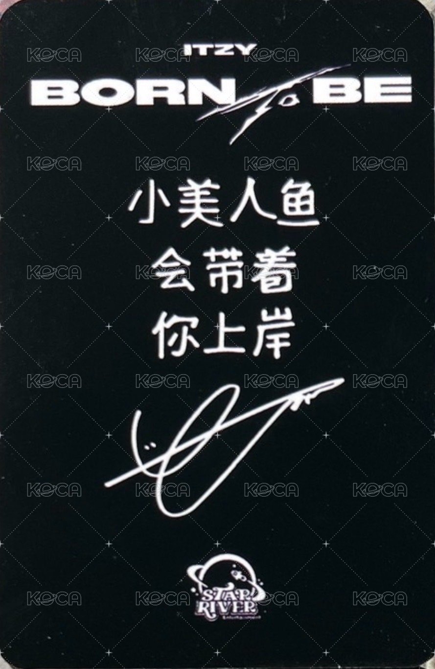 BORN TO BE sr 1.0 簽售卡 哈利波特 背面