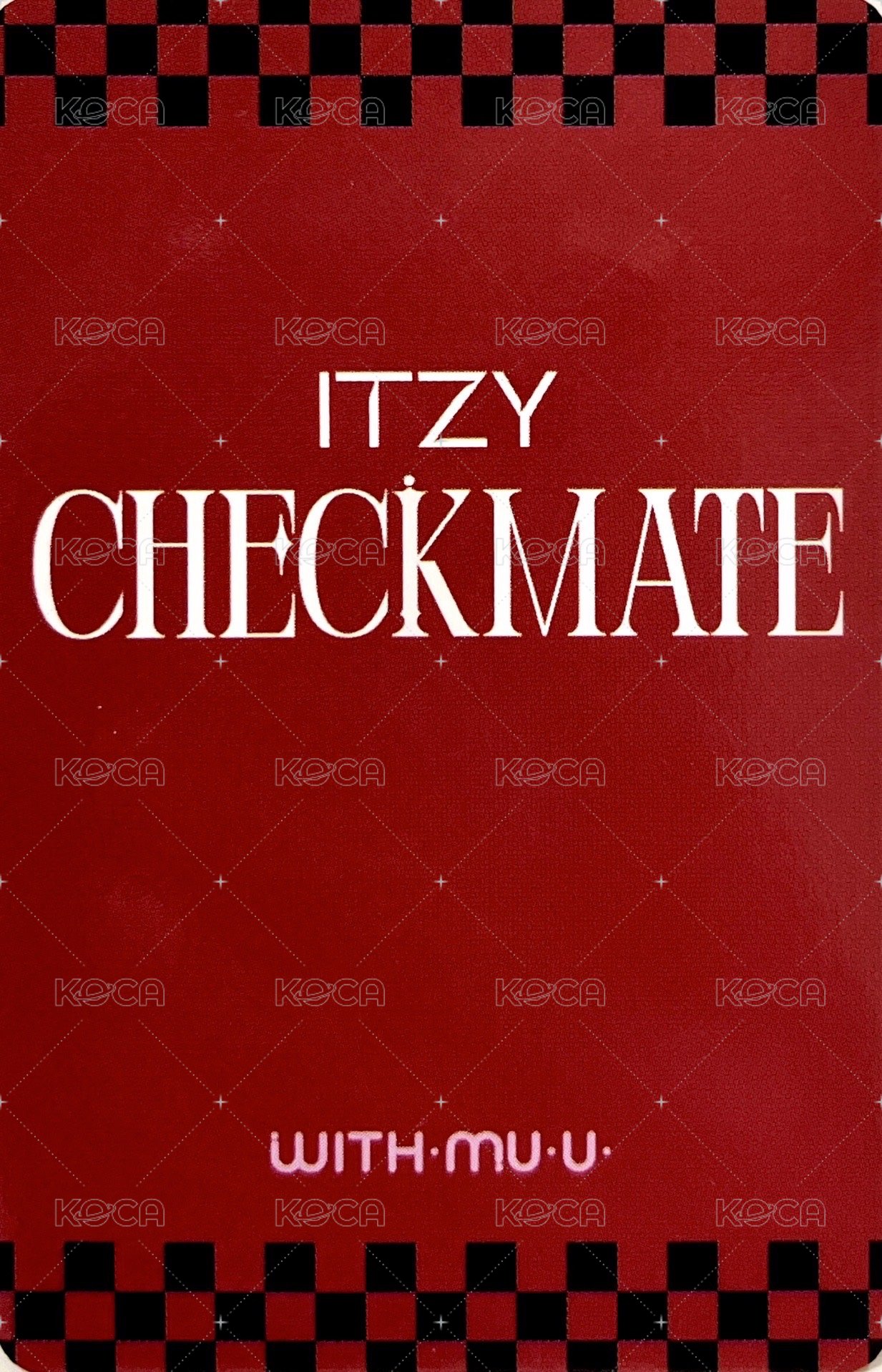 CHECKMATE wm 3.0 簽售卡  背面