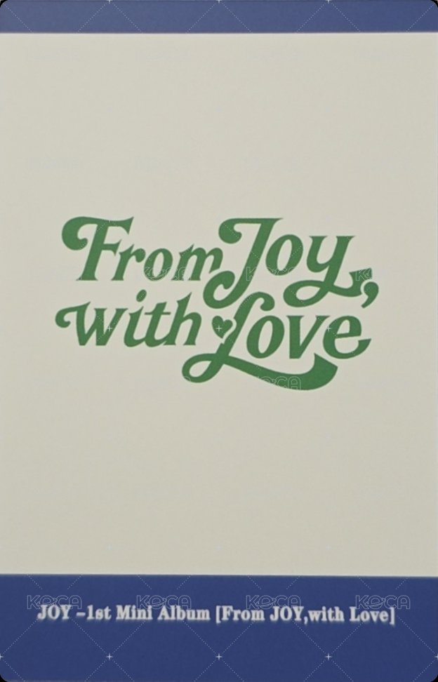 From JOY, with Love 泡泡摩奇 ver.E 特典卡 預售 背面