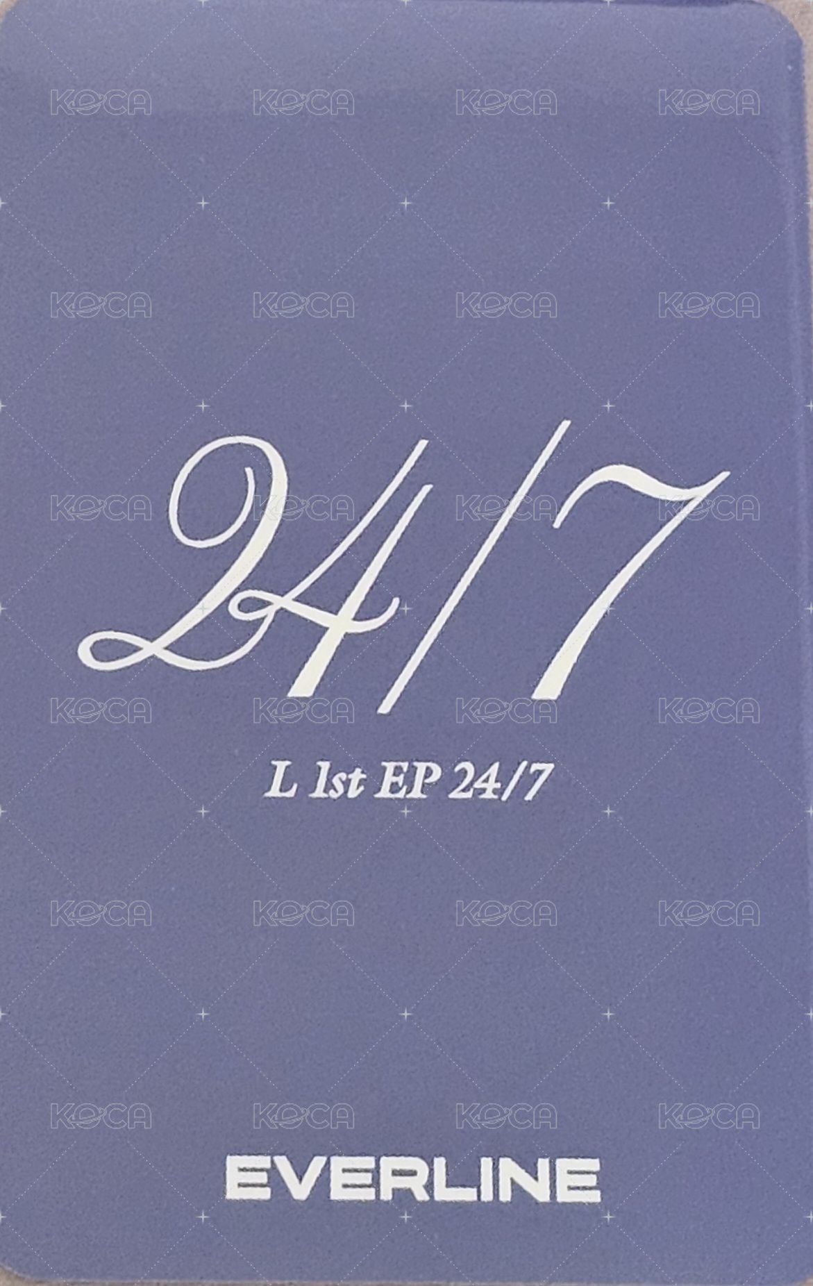 24/7 el 線下 4.0 簽售卡  背面