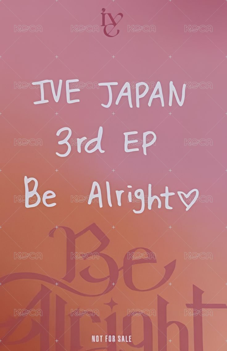 Be Alright 入場卡 / 場限卡 0924 大阪場限 背面