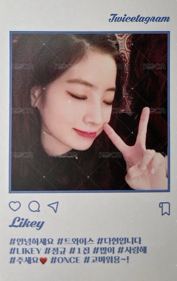 Twicetagram 專輯卡 TWICE 多賢 LIKEY 專卡 背面