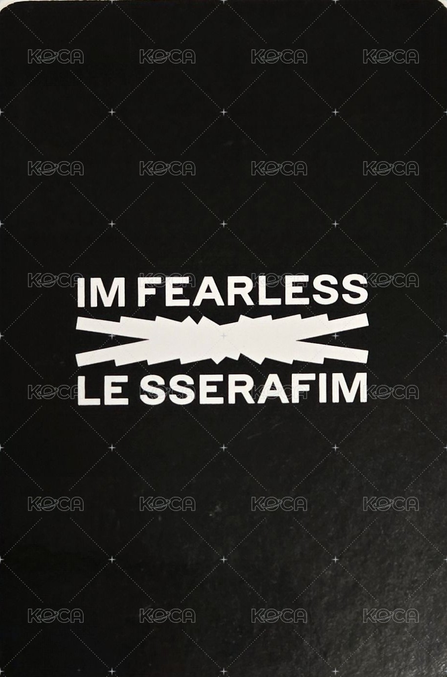 FEARLESS 新那拉 特典卡  背面