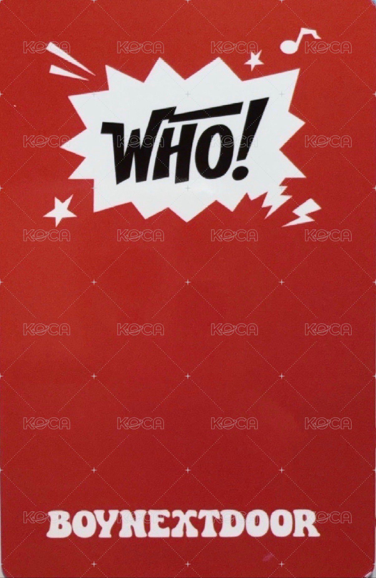 WHO! yzy 2.0 幸運卡 6 背面