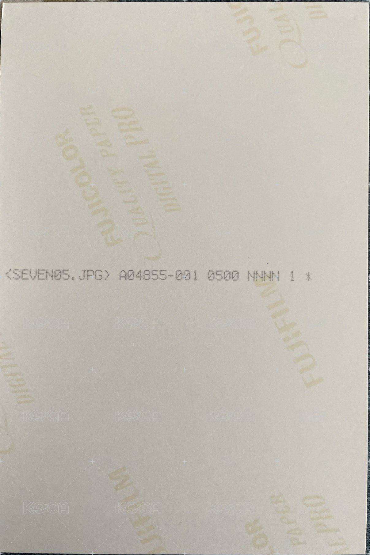 25’年曆 wvs 特典 明信片  背面